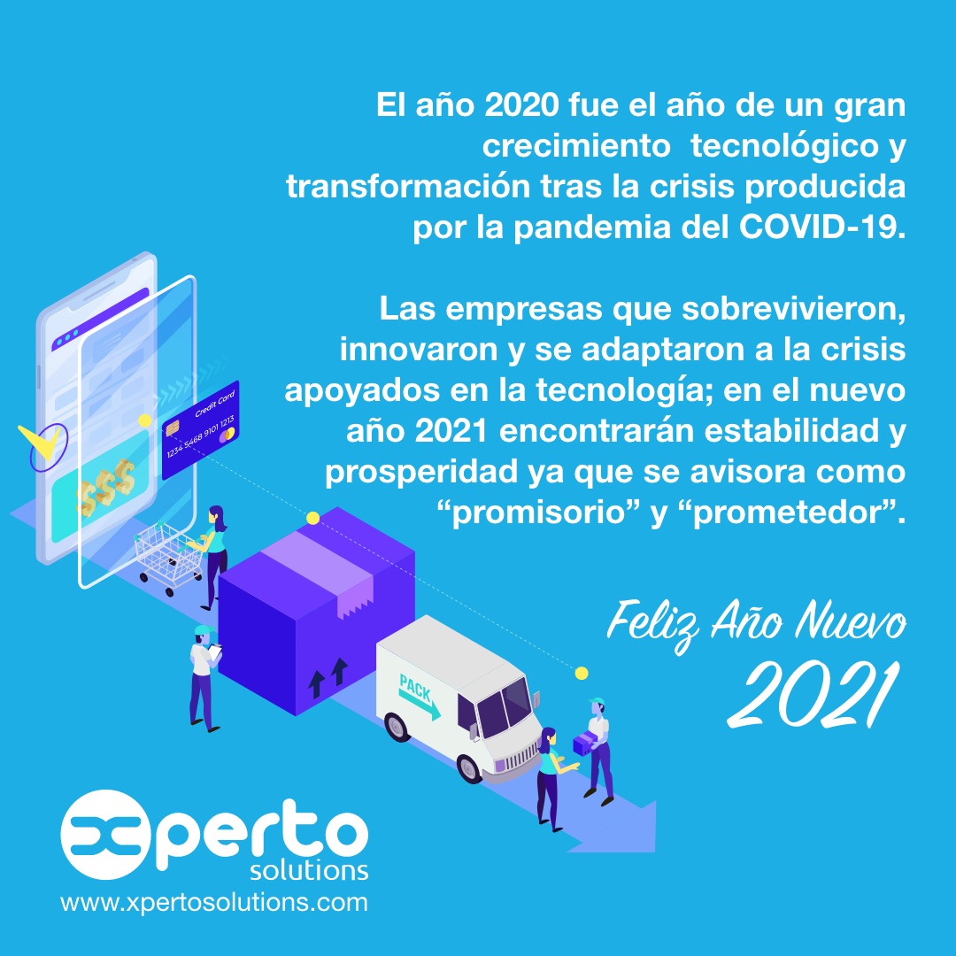 Feliz Año Nuevo 2021 tecnológico y emprendedor